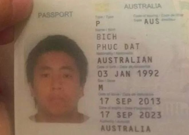 Passport of Phuc Dat Bich