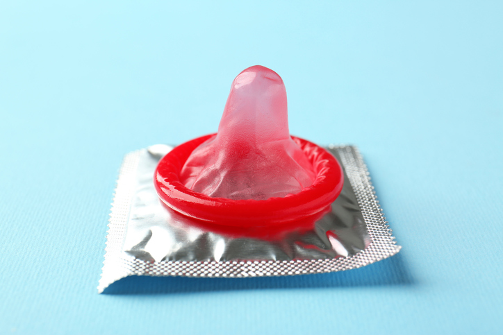Condom out of wrapper